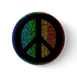 Peace Sign Black Pins