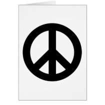 Peace Sign Black cards