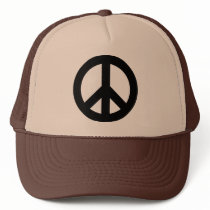 Peace Sign Black hats by tshirtypoo Peace Sign Black hats