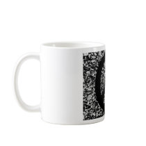 Peace Sign Black & White mugs by coolartistry Peace Sign Black & White mugs