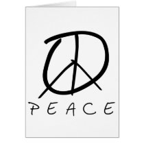 Peace Sign: Bud Hand Script cards