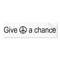Peace Sign bumper stickers