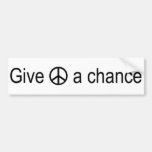 Peace Sign Bumper Sticker