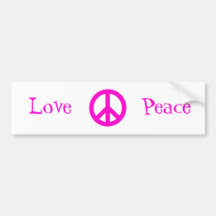 Peace Sign Bumper Stickers
