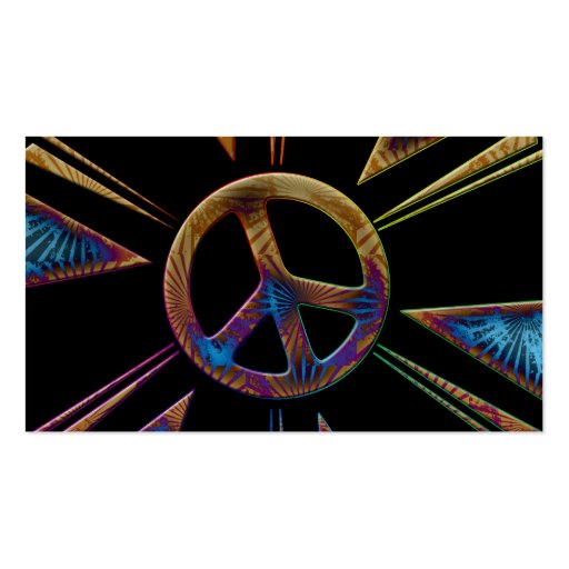PEACE SIGN BUSINESS CARDS (back side)