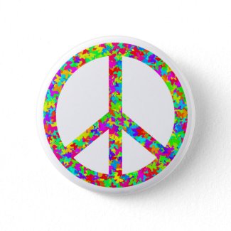peace sign button