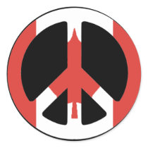 Peace Sign Canada Sticker