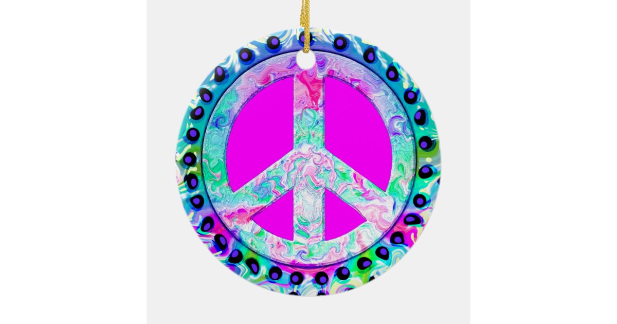 peace sign christmas ceramic ornament zazzle peace sign christmas ceramic ornament zazzle
