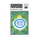 Peace sign Christmas Stamp