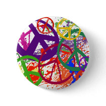 PEACE SIGN COLLAGE BUTTONS