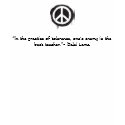 Peace sign Dalai Lama quote t-shirts