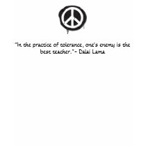 Peace sign Dalai Lama quote t-shirts