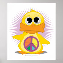 Peace Sign Duck Posters