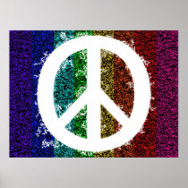 Peace Sign Electric Posters