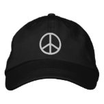 Peace Sign Embroidered Baseball Cap