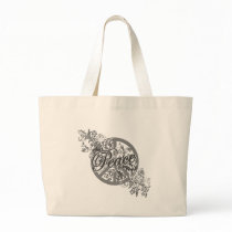 Peace Sign Filigree Floral bags by WorldPeaceSigns Peace Sign Filigree Floral bags