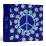 Peace Sign Flowers binders