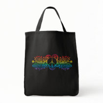 Peace Sign Grocery Bag