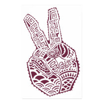 Peace Sign Henna Tat Hand Poster posters by ThreadHeadLTD Peace Sign Henna Tat Hand Poster posters