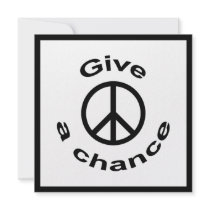 Peace Sign Personalized Invites