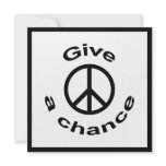 Peace Sign Personalized Invites