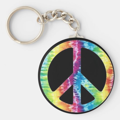 Peace Sign Key Chain Zazzle