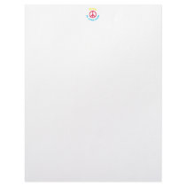 Peace Sign Letterhead Template