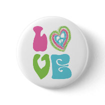 Peace Sign Love buttons