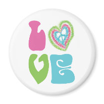 Peace Sign Love magnets