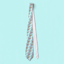 Peace Sign Made of Flags Products ties