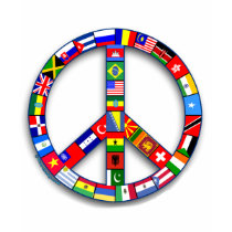 Peace Sign Made of Flags T-shirts, Mugs, Gifts