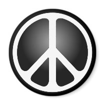 Peace Sign Refrigerator Magnet