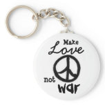 peace-sign, Make, Love, not, war - Customized Key Chain