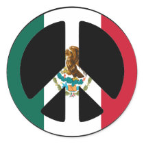 Peace Sign Mexico stickers by bumper2bumper Peace Sign Mexico stickers