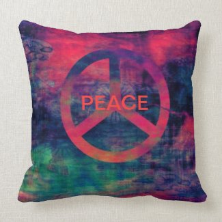 PEACE SIGN, MOJO AMERICAN PILLOW