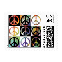 Peace Sign Mosaic Postage