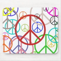 Peace sign mousepads