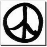 PEACe sign ornament