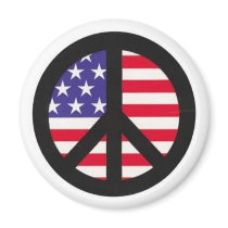 PEACE SIGN OVER THE AMERICAN FLAG: look @ this!! magnets by camshaftcammy PEACE SIGN OVER THE AMERICAN FLAG: look @ this!! magnets