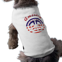 Peace Sign Patriotic pet clothing