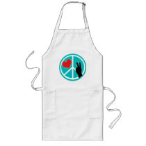 Peace Sign Peace and Love Aprons