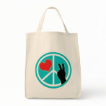Peace Sign Peace and Love bags