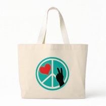Peace Sign Peace and Love Bags