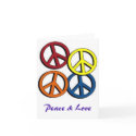 peace sign, Peace & Love cards
