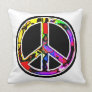 Peace Sign Throw Pillow