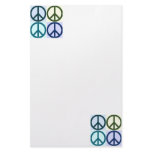 Peace Sign Pop Art Stationery Paper