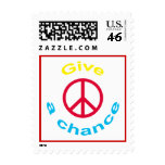 Peace Sign Postage Stamp