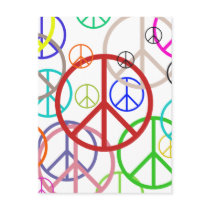 Peace sign post card