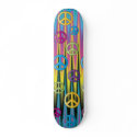 Peace Sign Skateboard by clotheshound Peace Sign Skateboard