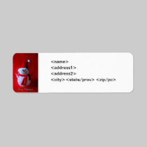 Peace Sign Snowman Avery Label labels